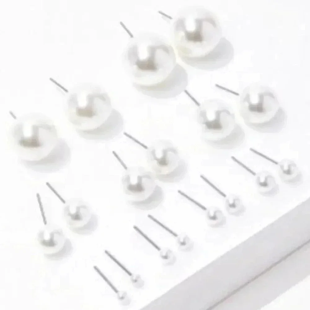 Faux Pearl Stud Earring Set JM16‎